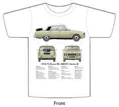 Rover P6 2000TC (Series II) 1970-73 T-shirt Front